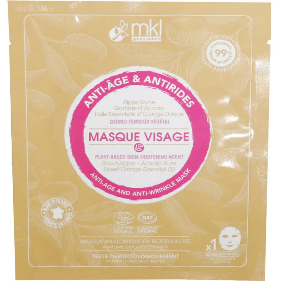 MKL ANTI-AGING, ANTI-WRINKLE FACE MASK X1