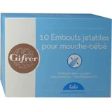 GIFRER 10 DISPOSABLE TIPS FOR BABY NOSE SUCTION DEVICES