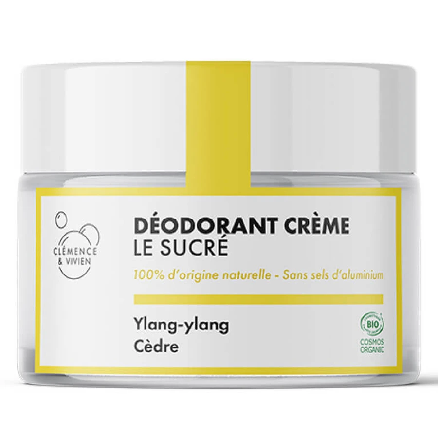 CLEMENCE & VIVIEN DEZODORANT CREMĂ BIO „LE SUCRÉ” 50 G