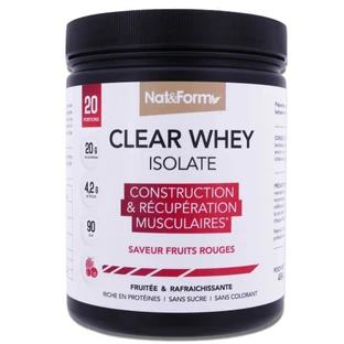 NAT & FORM CLEAR WHEY ISOLATE 20 PORTIONS SAVEUR FRUITS ROUGES