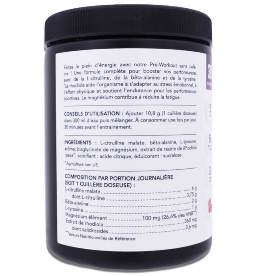 NAT & FORM PRE-WORKOUT BOOSTER, 30 SERVINGS, RED BERRIES FLAVOR