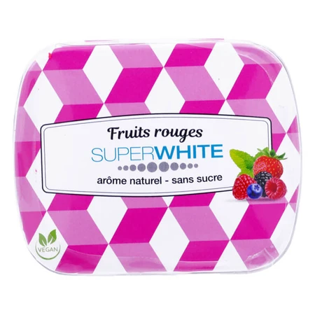 SUPERWHITE RED BERRIES 50 pastillas