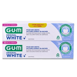 GUM ORIGINAL WHITE, VERPAKKING VAN 2 X 75 ML
