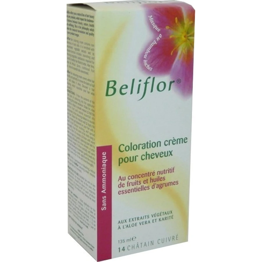 BELIFLOR CREMA TINTORIAL PARA EL CABELLO 14 MARRÓN COBRE 120 ML