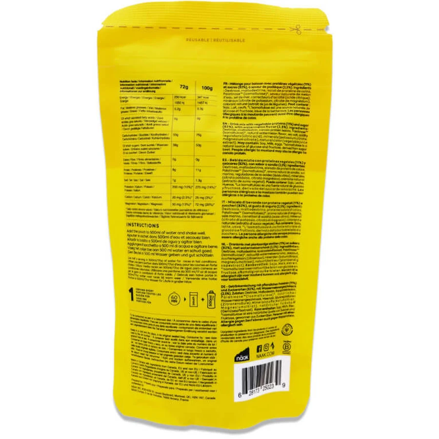 NAAK ULTRA, MEZCLA PARA BEBIDA ENERGÉTICA, SABOR A SANDÍA, 72 G