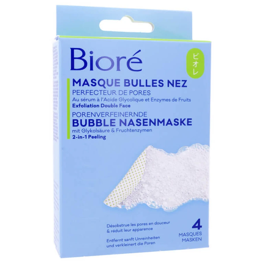 BIORE MASCĂ CU BULE PENTRU NAS, 4 MĂȘTI