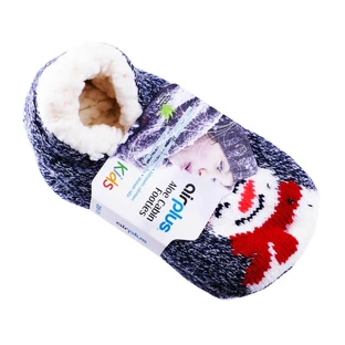 AIRPLUS ALOE CABIN MOISTURIZING KIDS' SLIPPERS - SNOWMAN 26-31