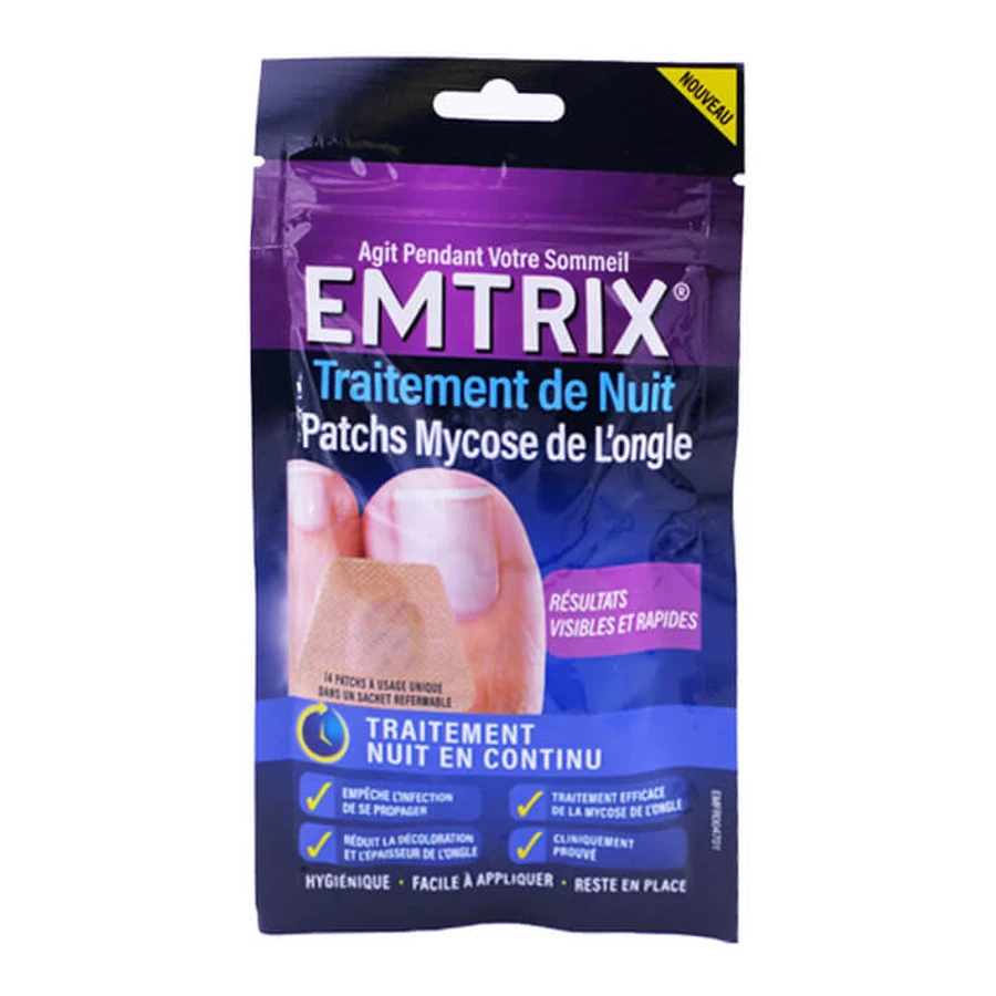 EMTRIX NACHTBEHANDELING TEGEN NAGELSCHIMMEL, 14 PLEISTERS