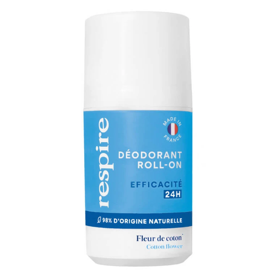RESPIRE DEODORANT ROLL-ON CU PARFUM DE FLOARE DE BUMBAC 50 ML
