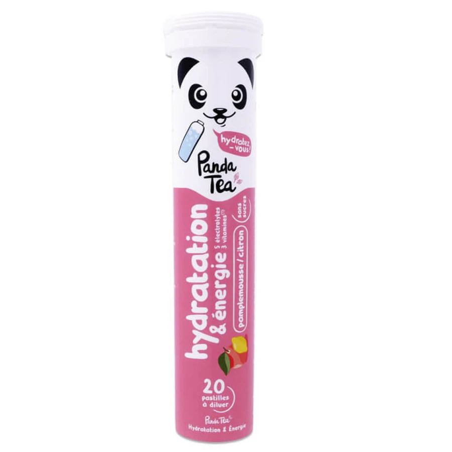 PANDA TEA HYDRATION & ENERGY GRAPEFRUIT-LEMON 20 TABLETS