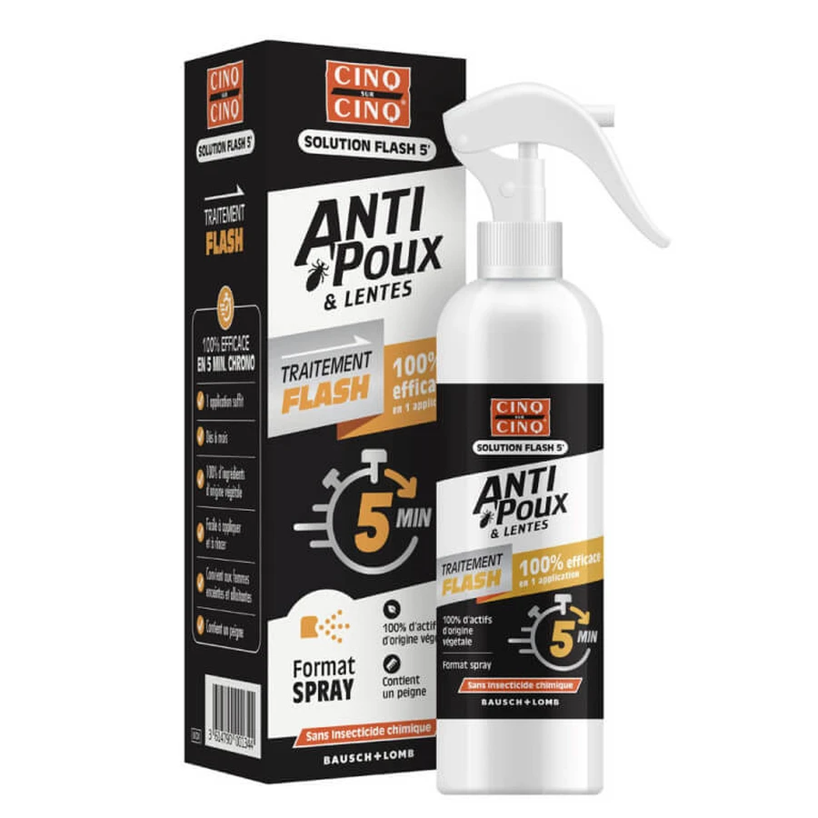 CINQ SUR CINQ ANTI-LÄUSE & NISSEN 5-MINUTEN-BLITZBEHANDLUNG 150 ML