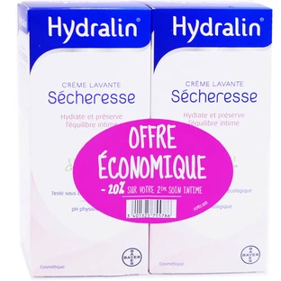 HYDRALIN REINIGUNGSCREME FÜR TROCKENE HAUT, 2X 200 ML