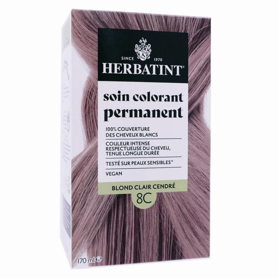 HERBATINT HAARFARBE „LIGHT ASH BLONDE“ 8C 170 ml