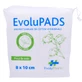 EVOLUPADS 200 DISPOSITIVOS DE ALGODÓN RECTANGULARES, 8 X 10 CM, ABSORBENTES