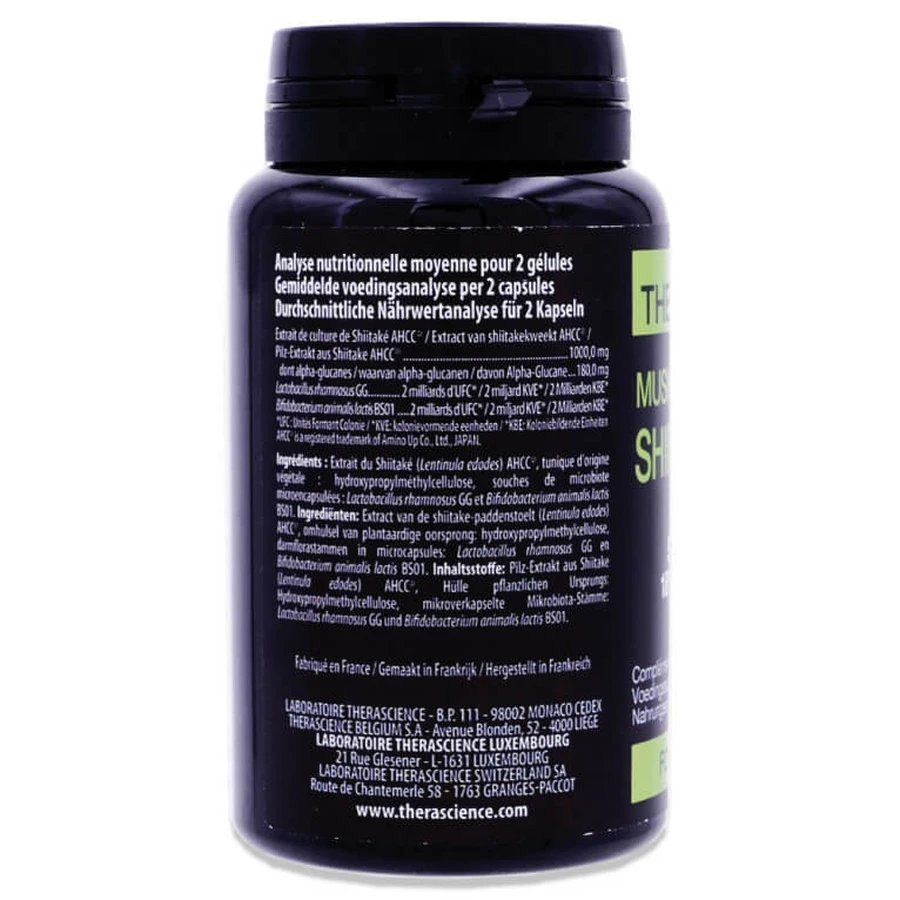 THERASCIENCE MUSHROOMSSENTIEL SHITAKE AHCC 60 CAPSULES