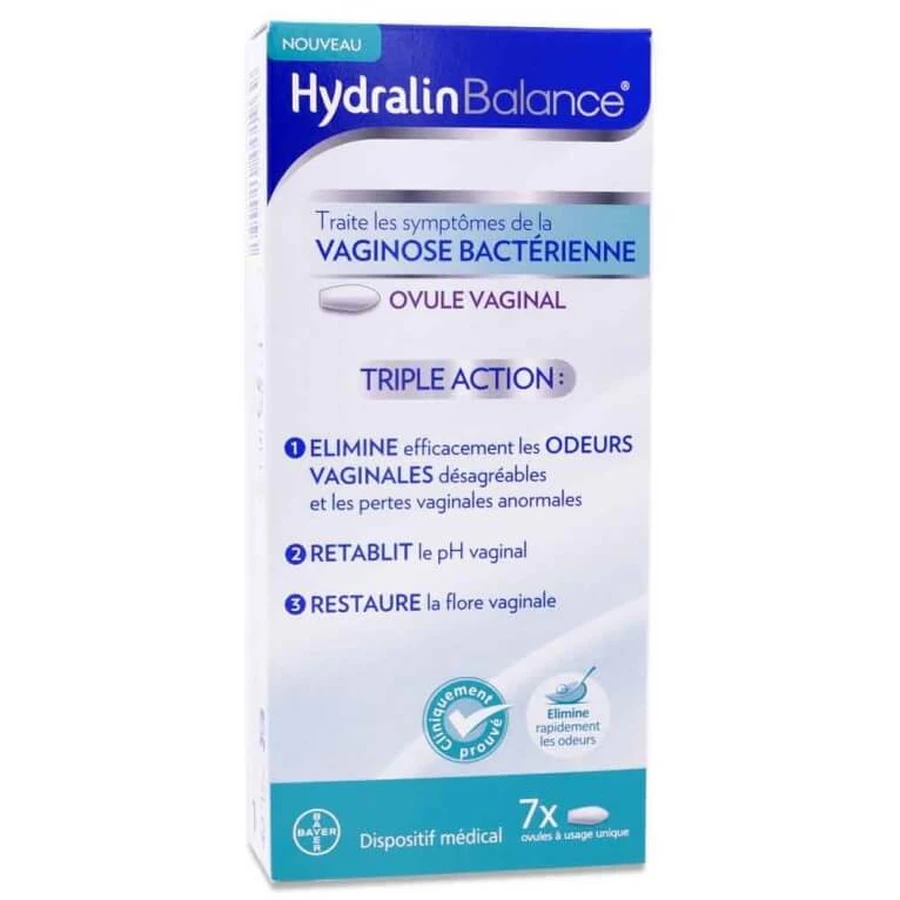 HYDRALIN TRIPLE-ACTION BACTERIAL VAGINOSIS 7 OVULES