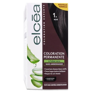 TINTURA PERMANENTE ELCEA ALL'ALOE VERA, NERO N. 1