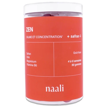 NAALI ZEN: CALM AND FOCUS + SAFFRON 90 GUM TABLETS