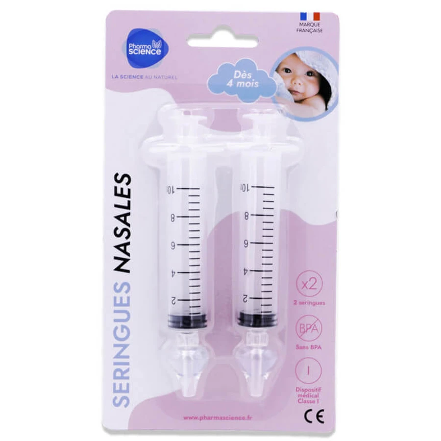 JERINGAS NASALES PHARMASCIENCE, PAQUETE DE 2 JERINGAS