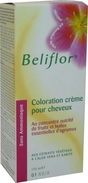 BELIFLOR HAIR COLOR CREAM 01 BLACK 120 ML