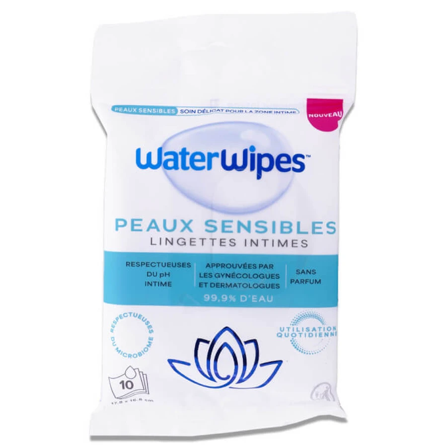 WATERWIPES FOR SENSITIVE SKIN INTIMATE WIPES X10