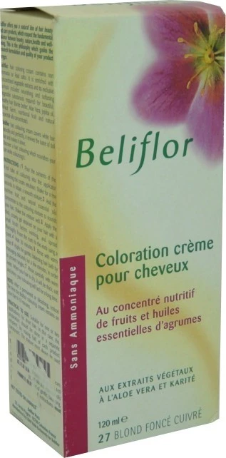 BELIFLOR HAIR COLOR CREAM 27 DARK COPPER BLONDE 120 ML