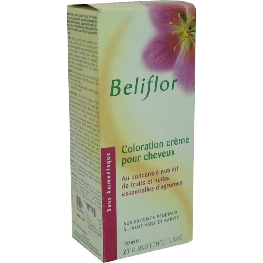 BELIFLOR CREMA TINTORIAL 27 RUBIO COBRE OSCURO 120 ML