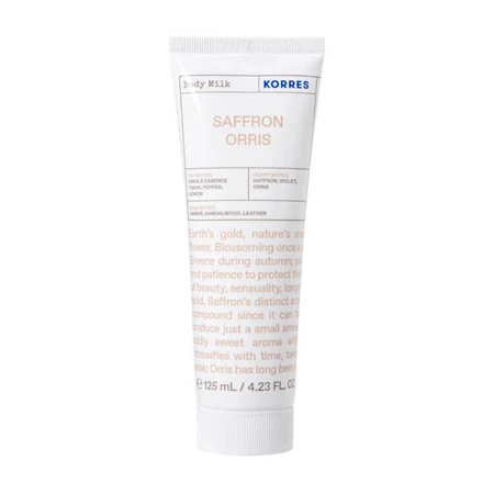 LECHE CORPORAL DE AZAFRÁN Y IRIS DE KORRES, 125 ML