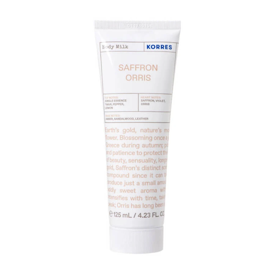 LECHE CORPORAL DE AZAFRÁN Y IRIS DE KORRES, 125 ML