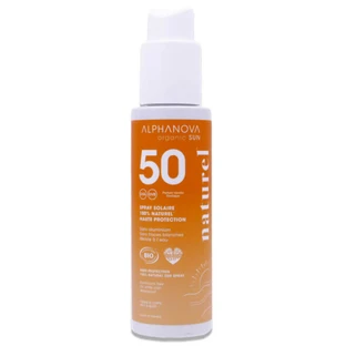 ALPHANOVA ORGANIC NATURALNY SPRAY Z FILTREM PRZECIWSŁONECZNYM SPF 50, 100 g