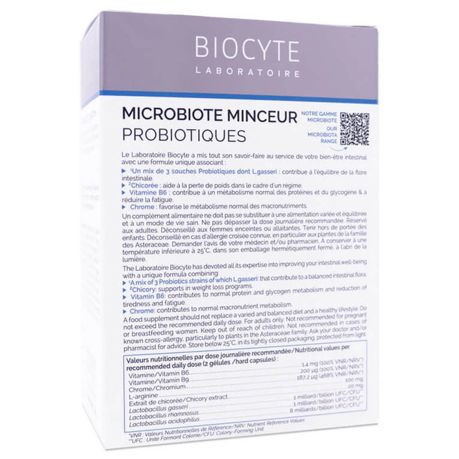 BIOCYTE MICROBIOTE WEIGHT LOSS PROBIOTICS 40 CAPSULES