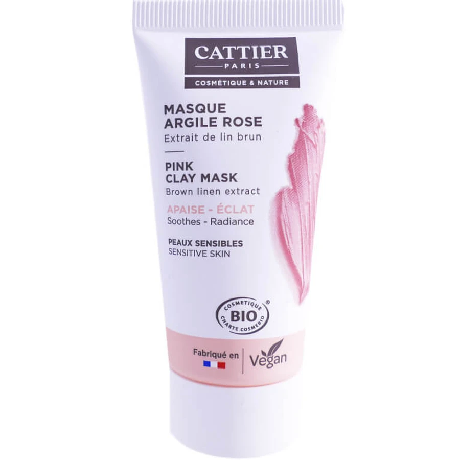 CATTIER BIO-MASKE MIT ROSA TONERDE FÜR EMPFINDLICHE HAUT 30 ML