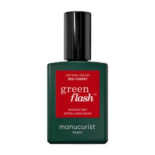 MANUCURIST GREEN FLASH RED CHERRY NAIL POLISH 15ML