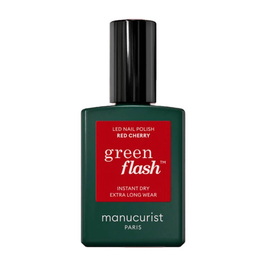 MANUCURIST GREEN FLASH RED CHERRY NAIL POLISH 15ML