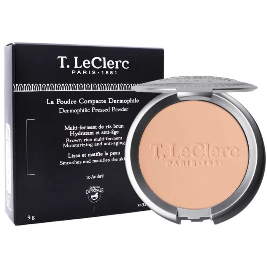 T.LECLERC DERMOPHILE COMPACT POEDER, AMBER nr. 10, 9 g