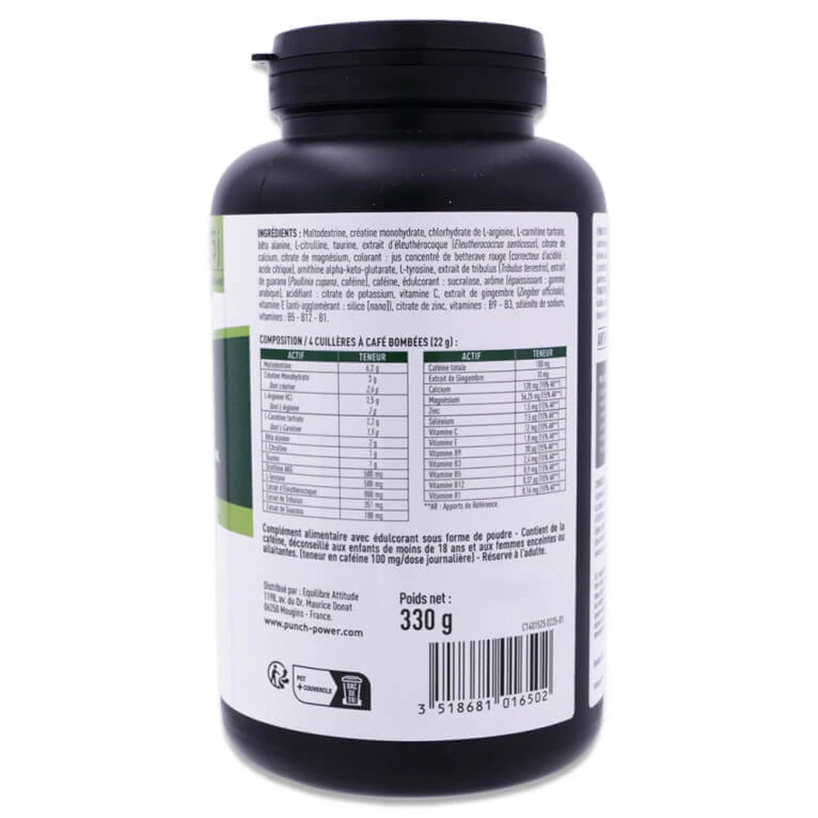 PUNCH POWER PRE-WORKOUT, RED BERRIES FLAVOR