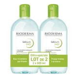 BIODERMA SEBIUM H2O, PAQUETE DE 2 * 500 ML. ¡MÁXIMO 3 POR PEDIDO!