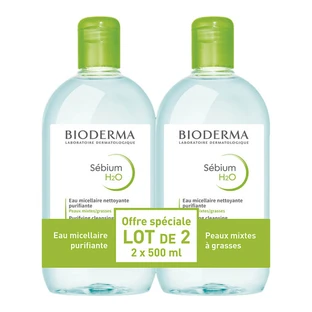 BIODERMA SEBIUM H2O 2-PACK * 500 ml! MAX. 3 PER BESTELLING!