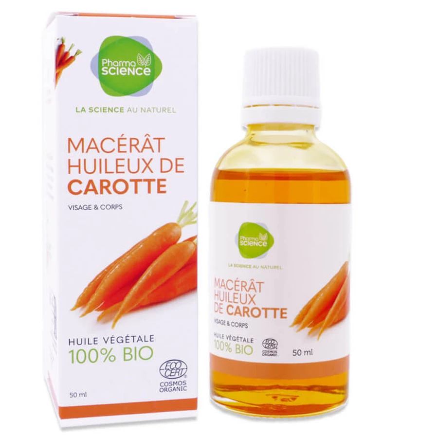 PHARMASCIENCE BIO MACÉRÂT HUILEUX DE CAROTTE 50ML