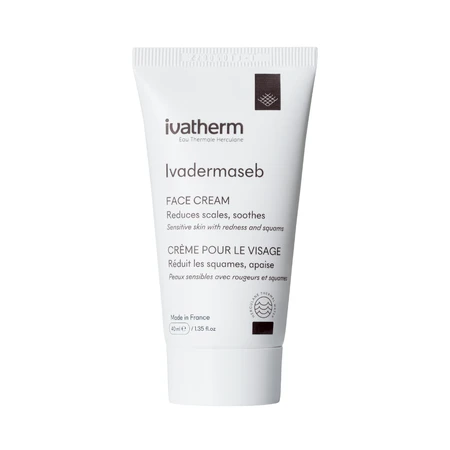 Crema para pieles sensibles con rojeces y descamación Ivadermaseb, 40 ml, Ivatherm