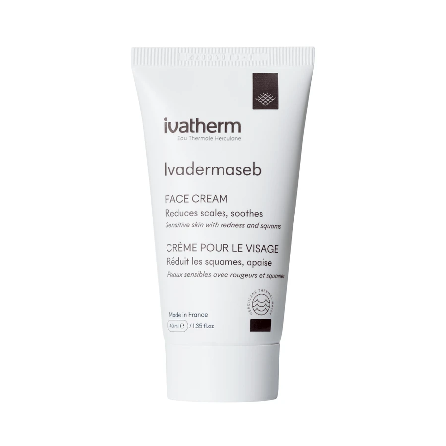 Crema para pieles sensibles con rojeces y descamación Ivadermaseb, 40 ml, Ivatherm