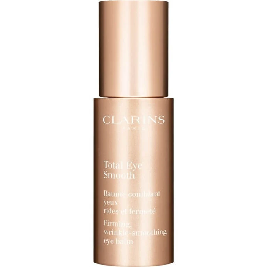 CLARINS TOTAL EYE SMOOTH: BÁLSAMO RELLENADOR DE ARRUGAS Y REAFIRMANTE, 15 ML