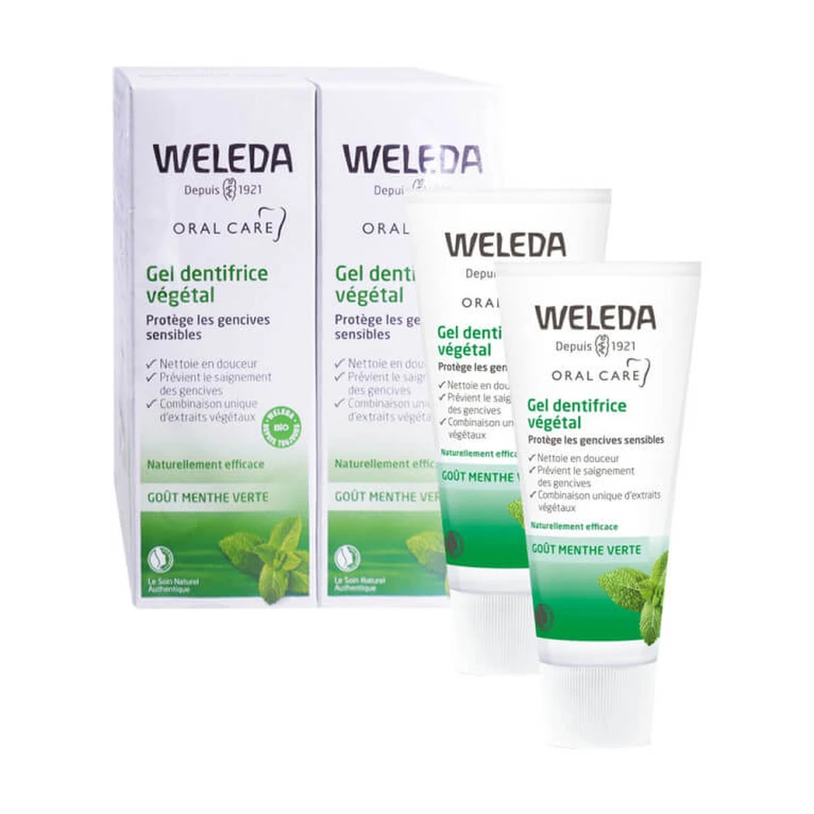 WELEDA BIOLOGISCHE KRUIDENTANDPASTA-GEL, VERPAKKING VAN 2 X 75 ML