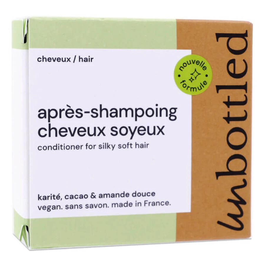 ACONDICIONADOR VEGANO SIN JABÓN Y SIN ENVASE PARA UN CABELLO SEDOSO, 50 G