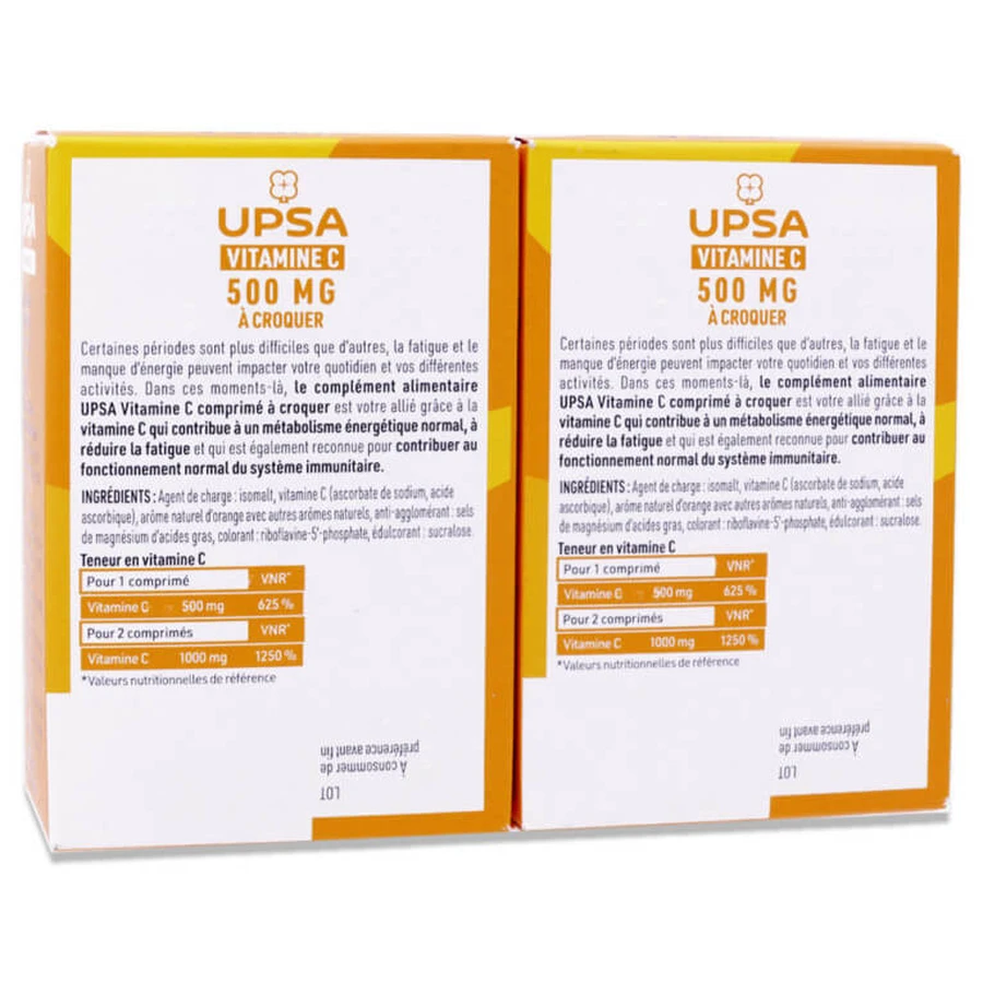UPSA VITAMINA C 500 MG, ENVASE DE 2 X 30 COMPRIMIDOS
