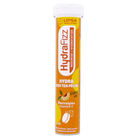 UPSA HYDRAFIZZ HYDRA SABOR A MELOCOTÓN 16 COMPRIMIDOS EFERVESCENTES
