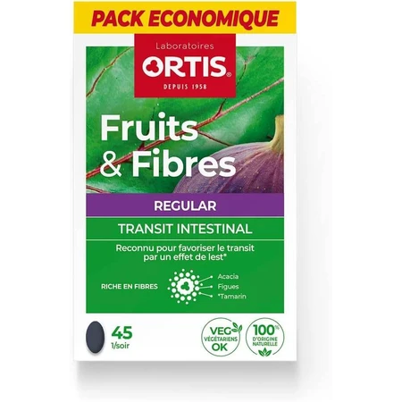 Ortis Fruits & Fibers Regular, 2x45 tablets