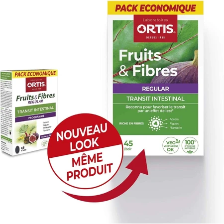 Ortis Fruits & Fibers Regular, 2x45 tablets