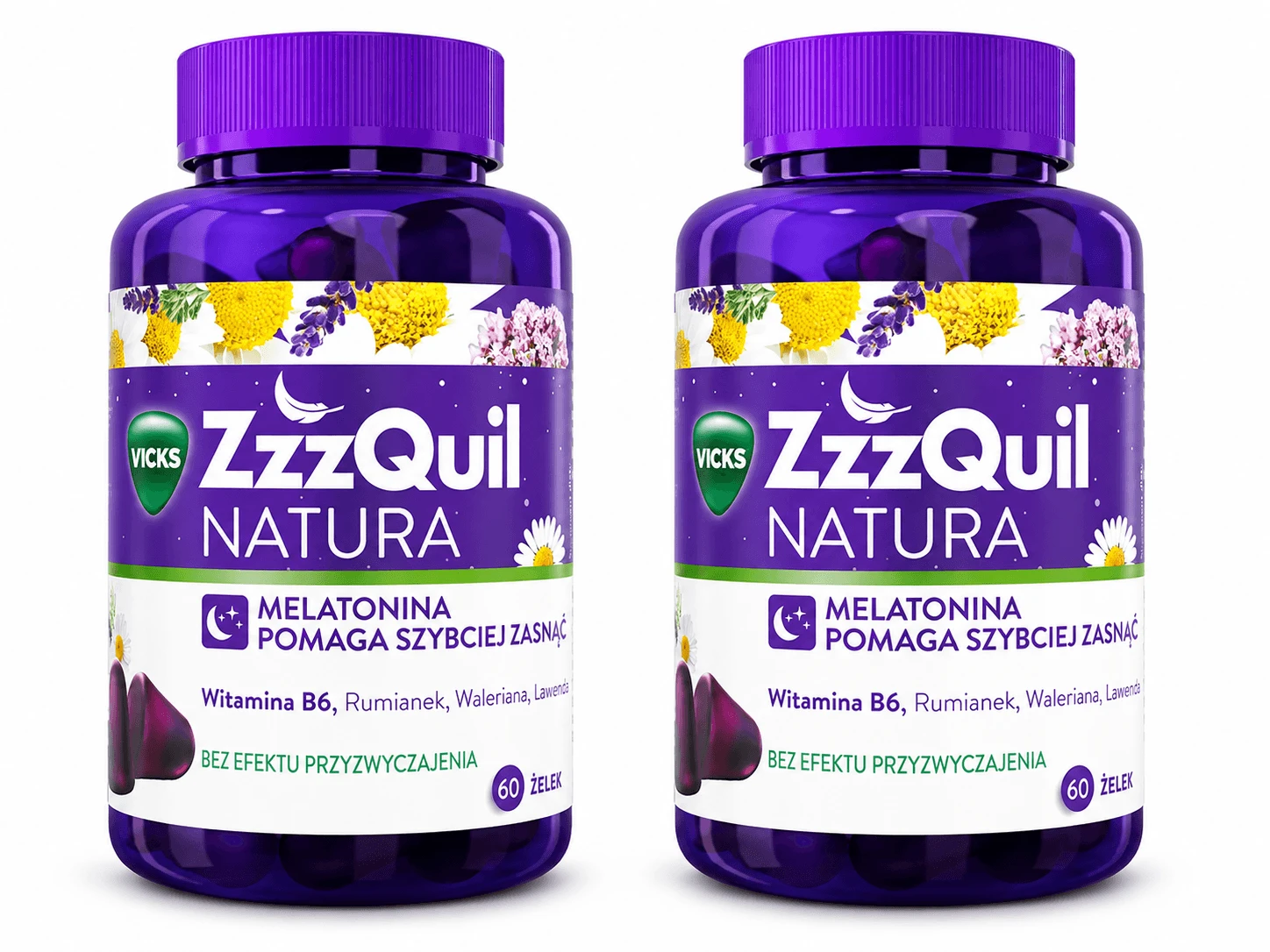 ZzzQuil Natura, jelly candies, 2 x 60 pieces