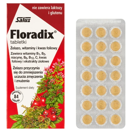 Floradix IJzer en Vitaminen, 2x84 tabletten